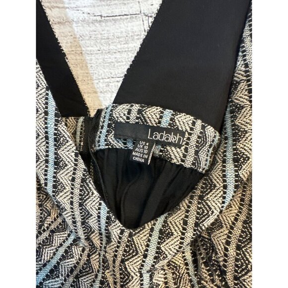 Ladakh Black & White Sleeveless Dress US 6 - Picture 3 of 4